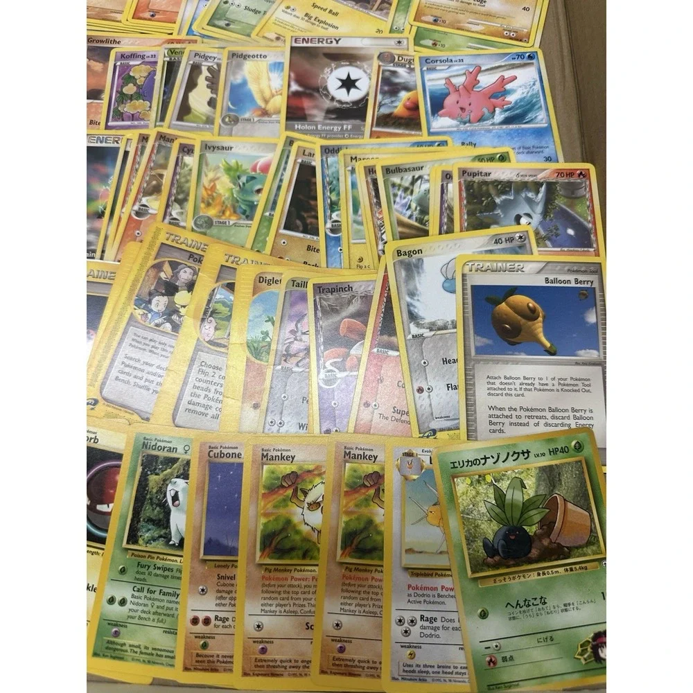 Huge mid era pokemon card lot plus some vintage, rares, pop series, ereaders DMG